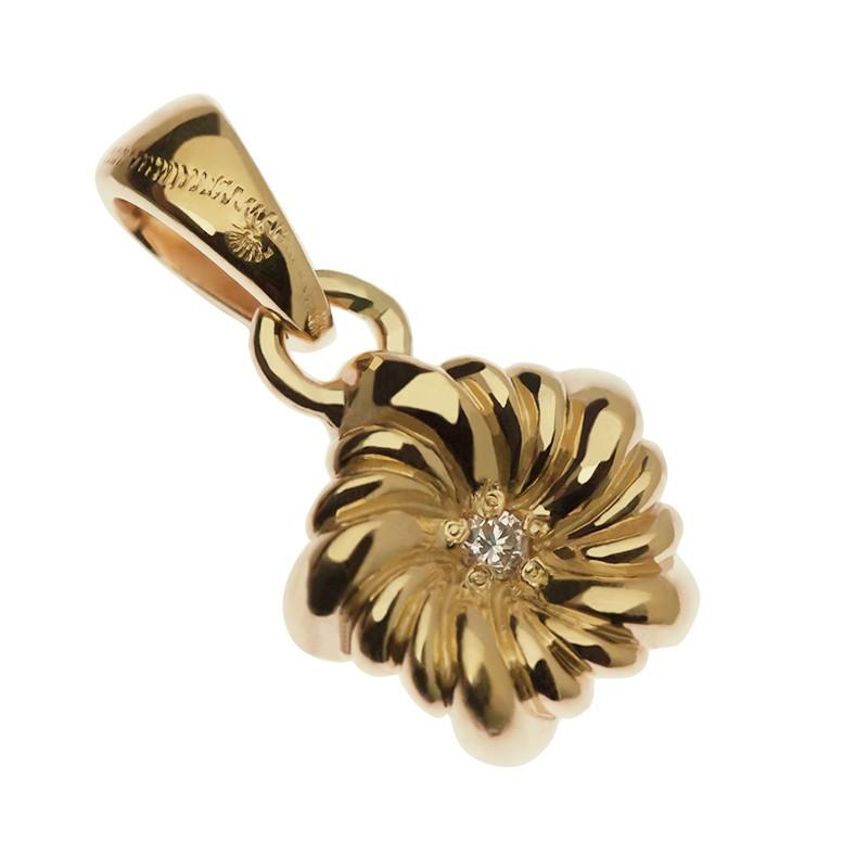Lono LONO ロノ 14K 14金 ゴールド ガーデニア ペンダント トップ 