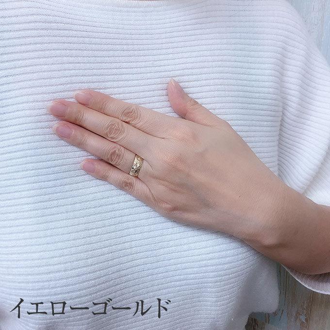 LONO 6mm バレル リング 指輪 RB006 ロノ ハワイアンジュエリー ペアリング ピンキーリング 14金 14K ゴールド ユニセックス｜makanilea-by-lma｜10