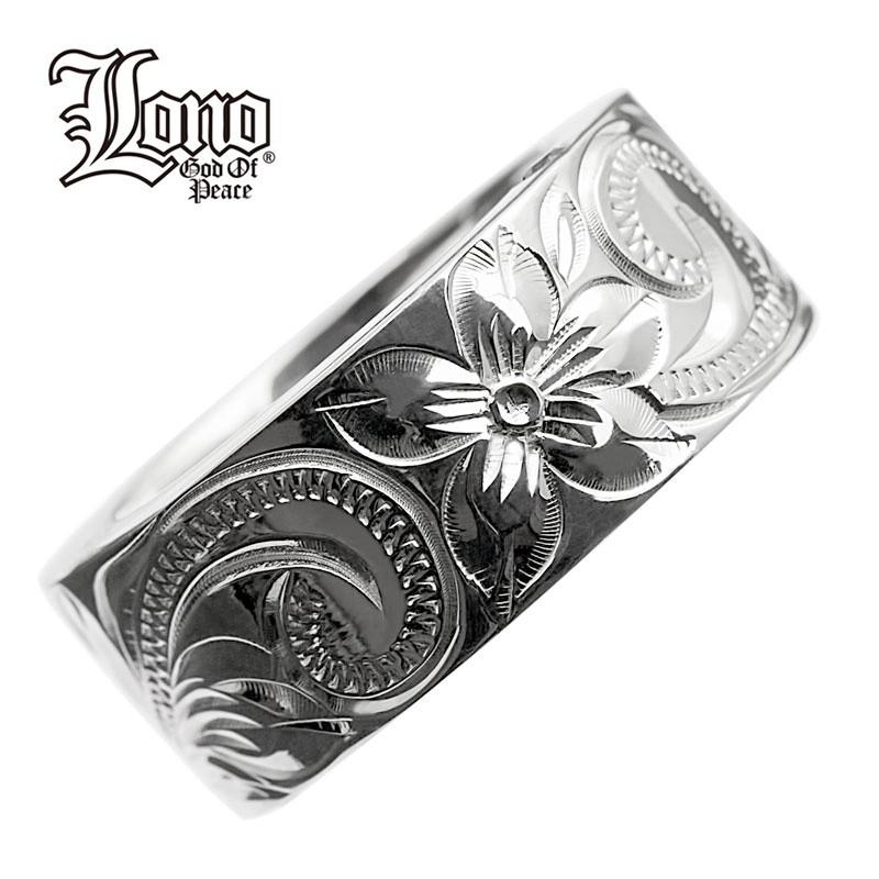 LONO 8mm フラット リング 指輪  RF008 ロノ ハワイアンジュエリー ペアリング ピンキーリング シルバー シルバー925 ユニセックス 人気