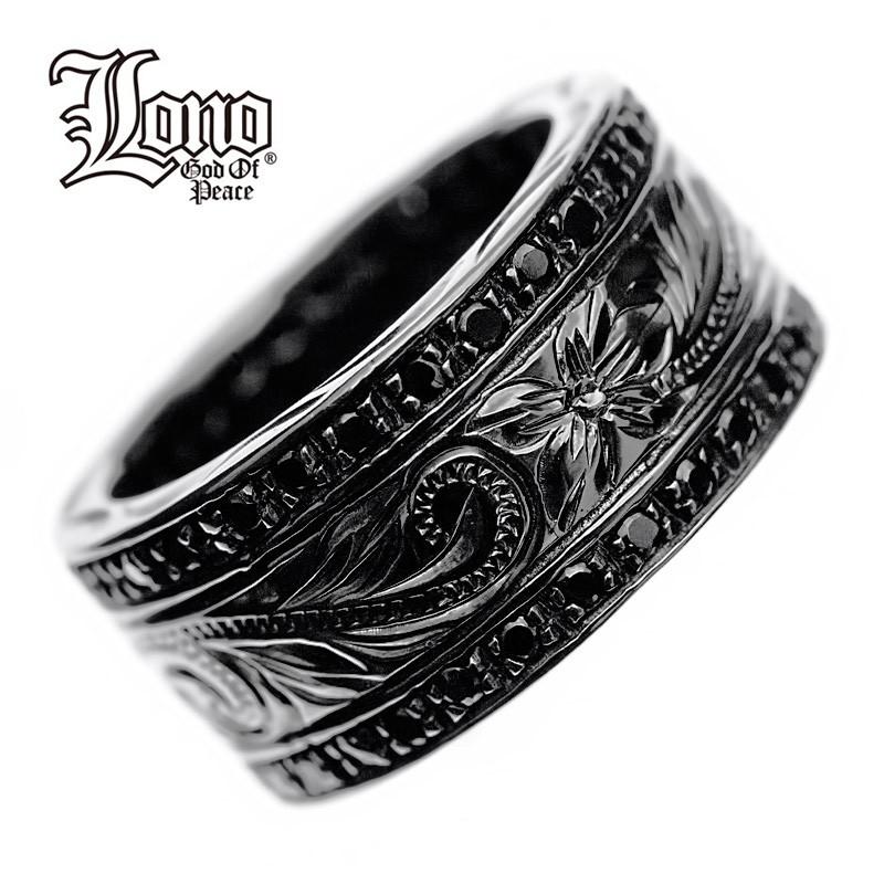 LONO ジルコニア リング 指輪 RF011+BK+BLK ロノ ハワイアンジュエリー