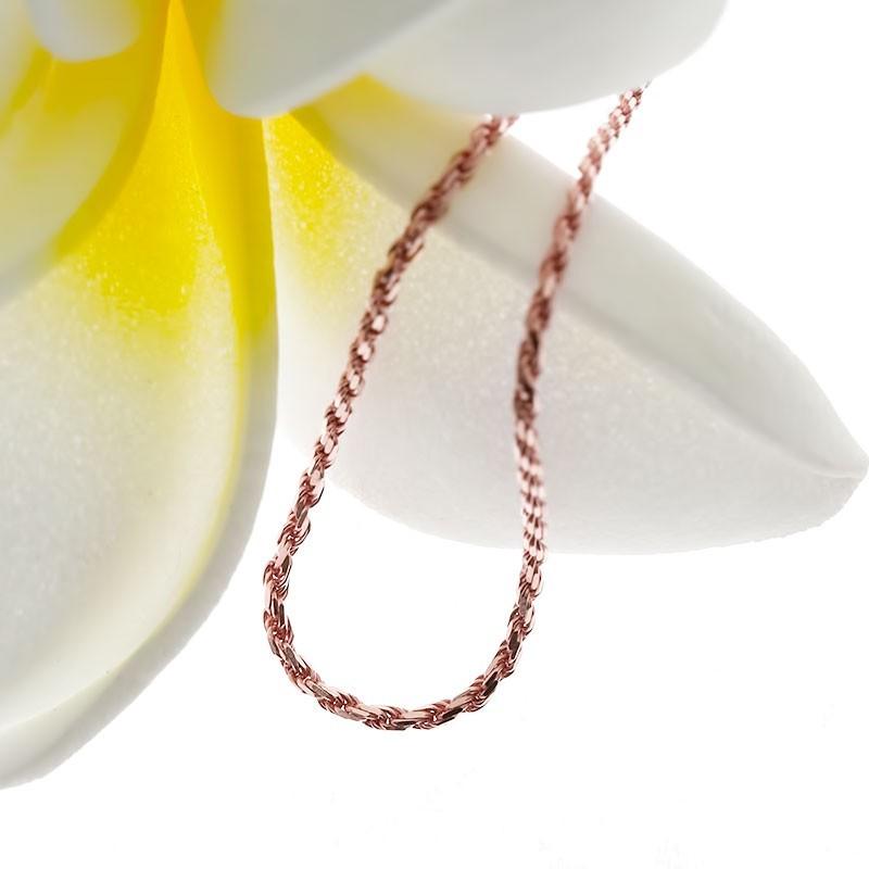 LONO ロープチェーン Rope025 50cm 14金 14K イエローゴールド ピンクゴールド ホワイトゴールド ロノ ハワイアンジュエリーの画像