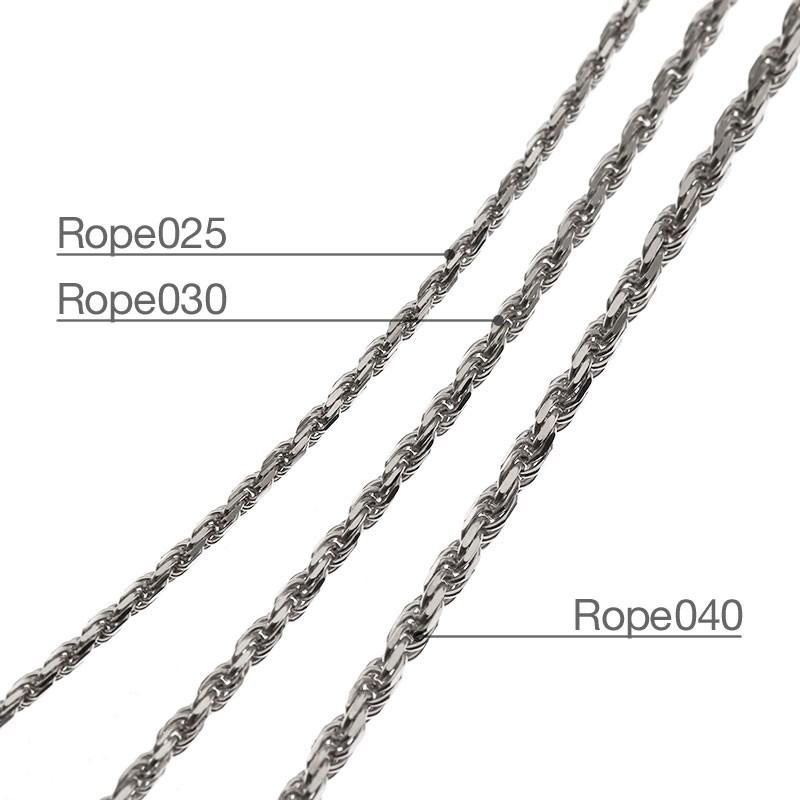 LONO ロープチェーン Rope025 50cm 14金 14K イエローゴールド ピンクゴールド ホワイトゴールド ロノ ハワイアンジュエリーの画像