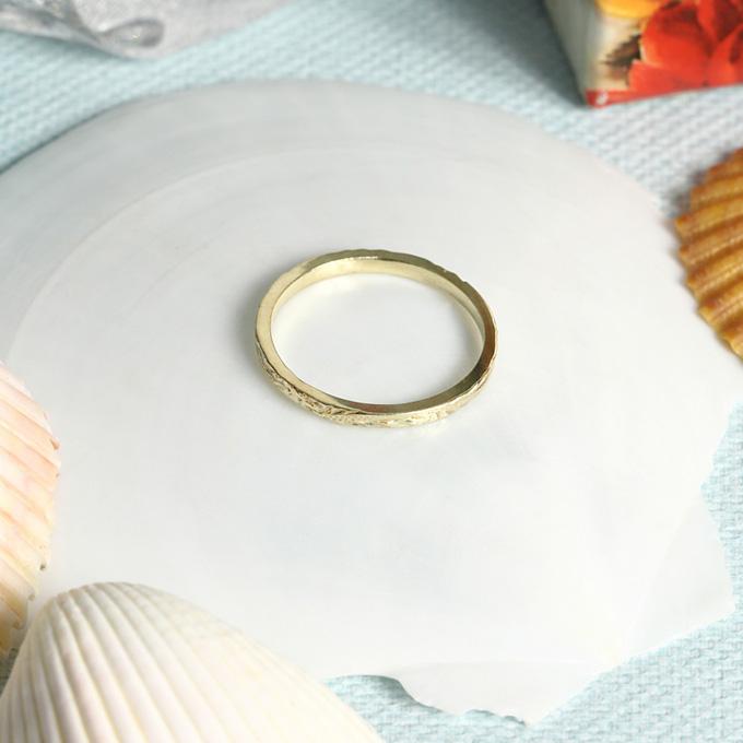 ハワイアンジュエリー　リング  14KYG 2mm幅　7号 楽天市場】ハワイアンジュエリー リング 2mm 14k 指輪 結婚指輪
