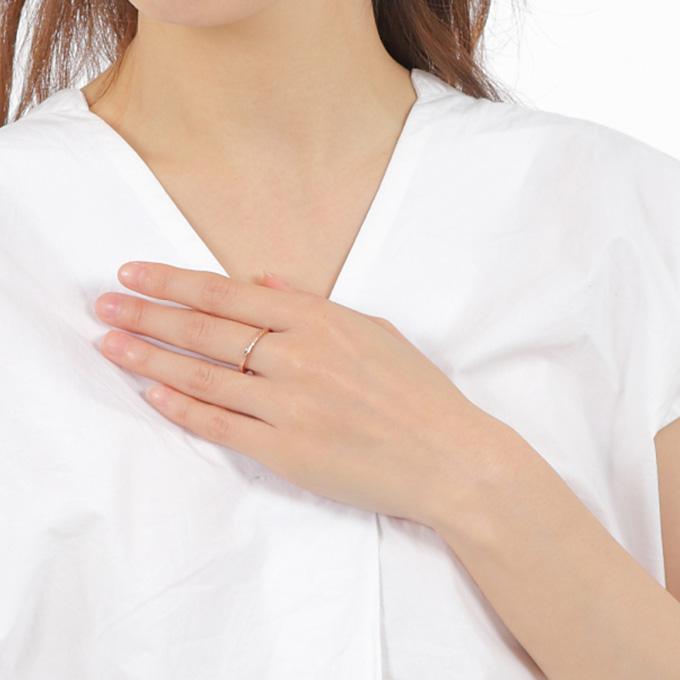 ハワイアンジュエリー　リング  14KYG 2mm幅　7号 ハワイアンジュエリー ハワイアンジュエリーピンキー リング