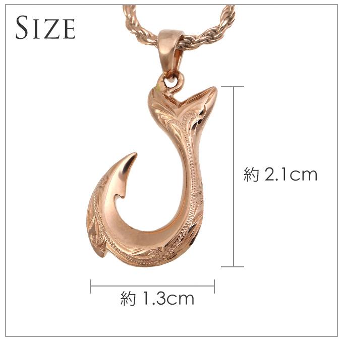 ハワイアンジュエリー jewelry フィッシュフック 14金 ピンクゴールド