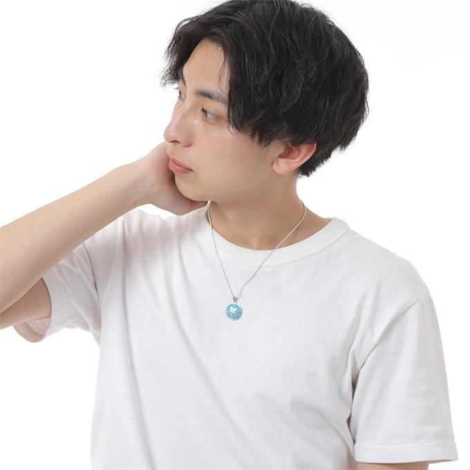 ハワイアンジュエリーネックレス ペンダントトップ レディース メンズ シルバー925 ヒトデ ひとで スターフィッシュ ターコイズ ロジウム加工_9