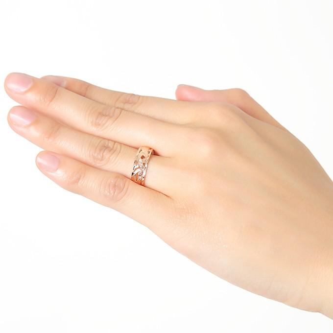 ハワイアンジュエリー jewelry リング 14金 ピンクゴールド 