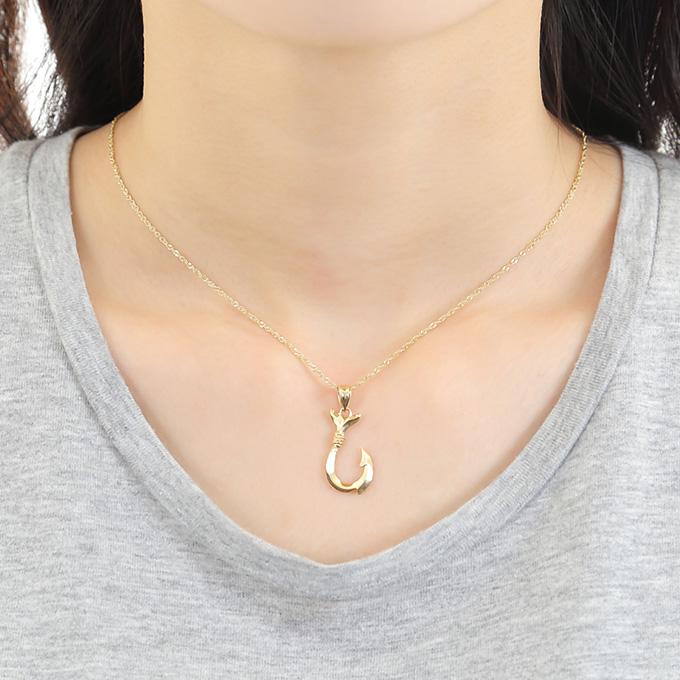 ハワイアンジュエリーネックレス 14K 14金 イエローゴールド シンガポールチェーン SG20 16inch 40cm レディース メンズの画像