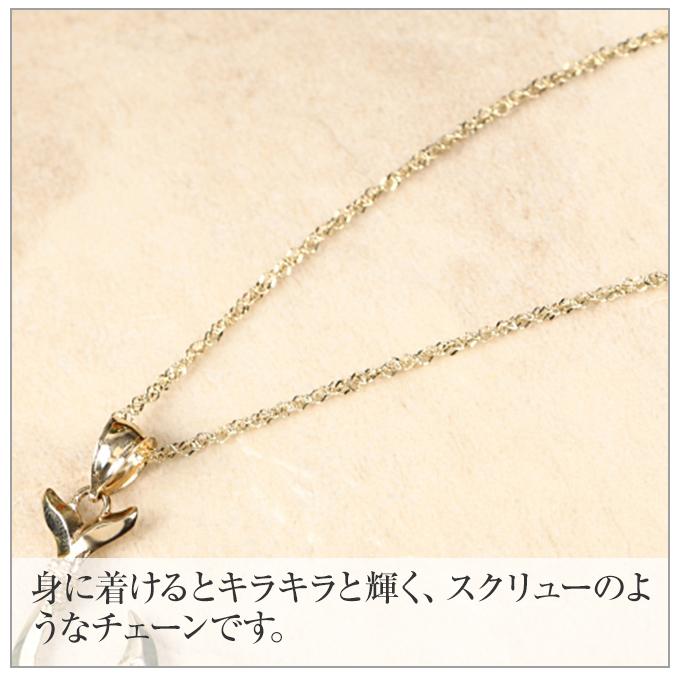 ハワイアンジュエリーネックレス 14K 14金 イエローゴールド シンガポールチェーン SG20 16inch 40cm レディース メンズの画像