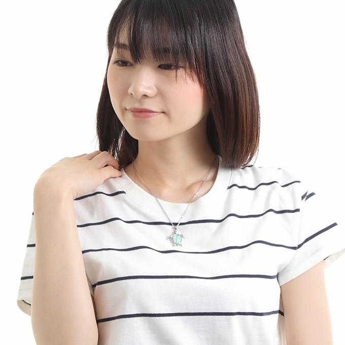 ハワイアンジュエリー ネックレス ペンダントトップ チェーン付 メンズ レディース ホヌ レジン ブルー | ハワイアンジュエリー | 11