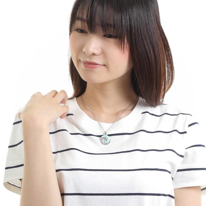 ハワイアンジュエリー ネックレス ペンダント メンズ レディース 波 スクロール レジン ウエーブ ブルー チェーン付き | ハワイアンジュエリー | 11