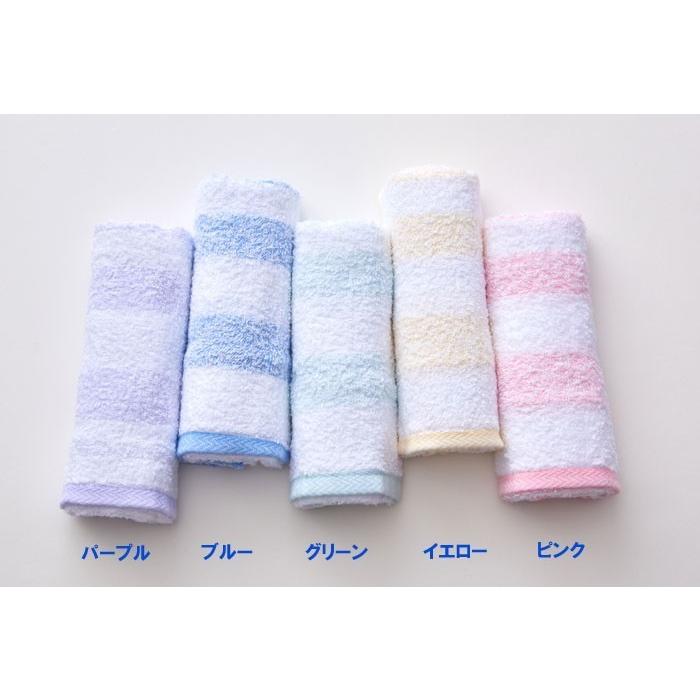 泉州タオル [5枚セット] フェイスタオル ストライプ柄