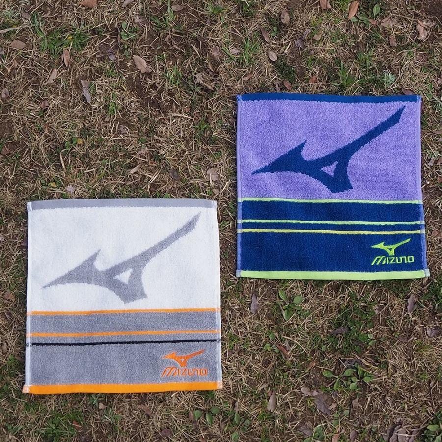 Mizuno ミズノ ハンドタオル アクセル ハンカチタオル 綿100 総柄 中厚 パープル アイボリー Pj タオルはまかせたろ Com 通販 Yahoo ショッピング
