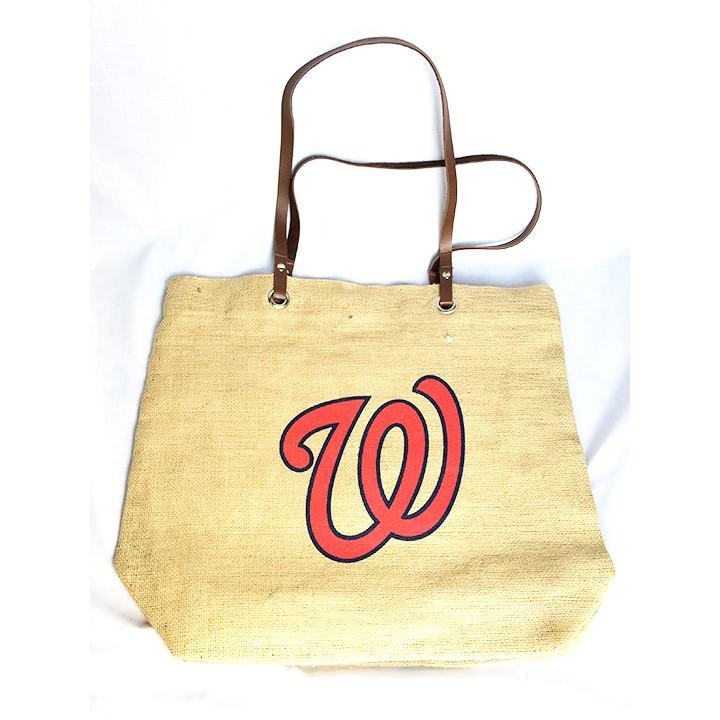 MLB ナショナルズ NATIONALS ワシントン バーラップ 黄麻布 トートバッグ バッグ 正規品 1692 1692MAKAST