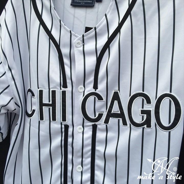 MLBシカゴ ホワイトソックス BBシャツ ベースボールシャツ B系