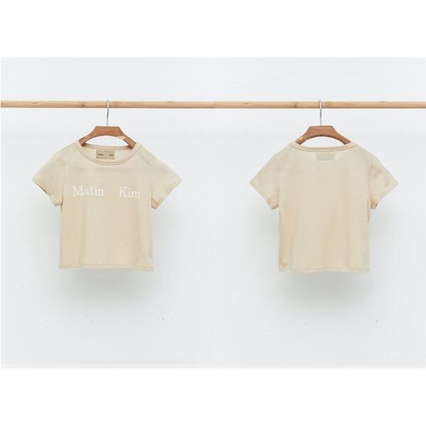 Matin Kimマーティンキム レディースファッション トップス Tシャツ　クルーネック　ショート　カットソー　半袖　ロゴ　ストリート 送料無料｜makastore11｜04