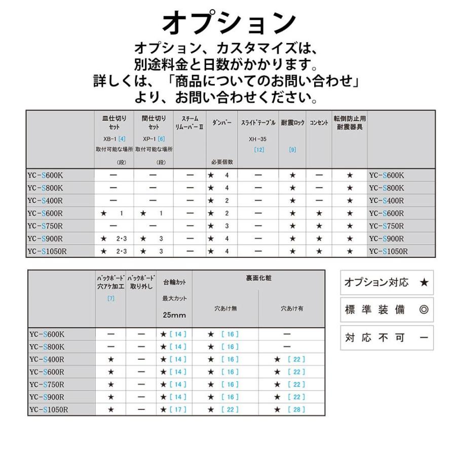 パモウナ 食器棚 完成品 奥行40 YC-S400R キッチンボード 幅40.4×奥行39.6×高さ180cm プレーンホワイト ウォールナット 頑丈 スリム 一人暮らし 薄型｜make-space｜15