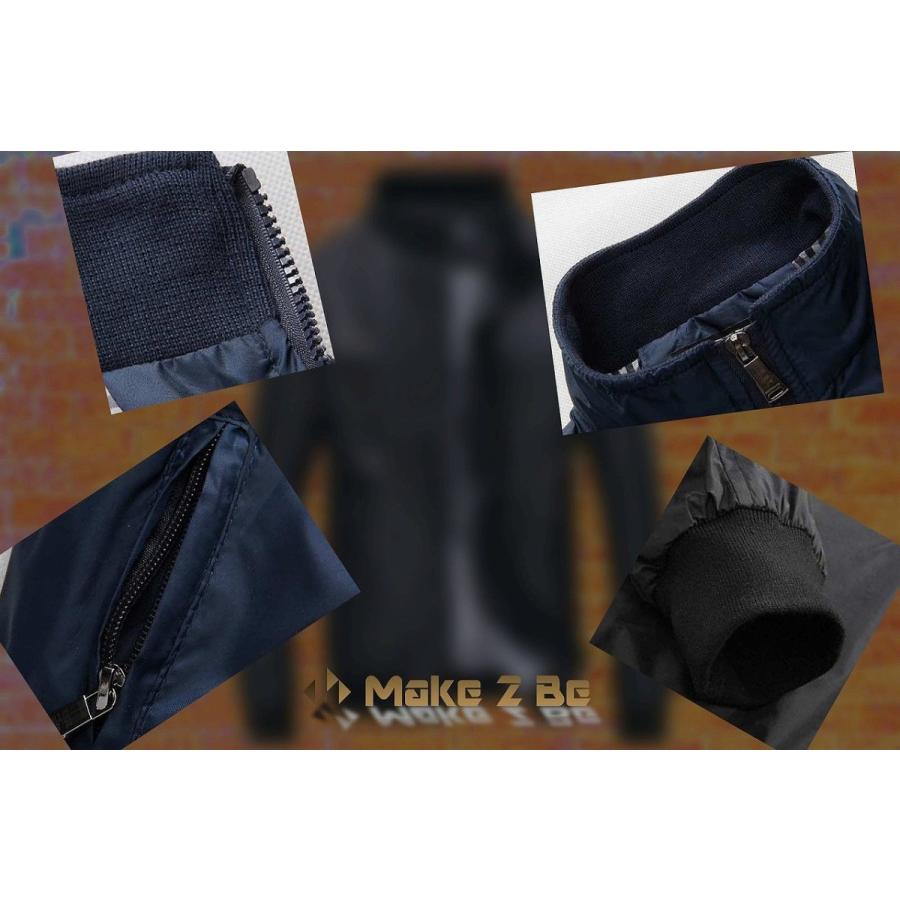 【送料無料】Make 2 Be (メイク トゥ ビー ) メンズ フライトジャケット 無地 ブルゾン 薄手 MA-1 ジャンパー |  | 07