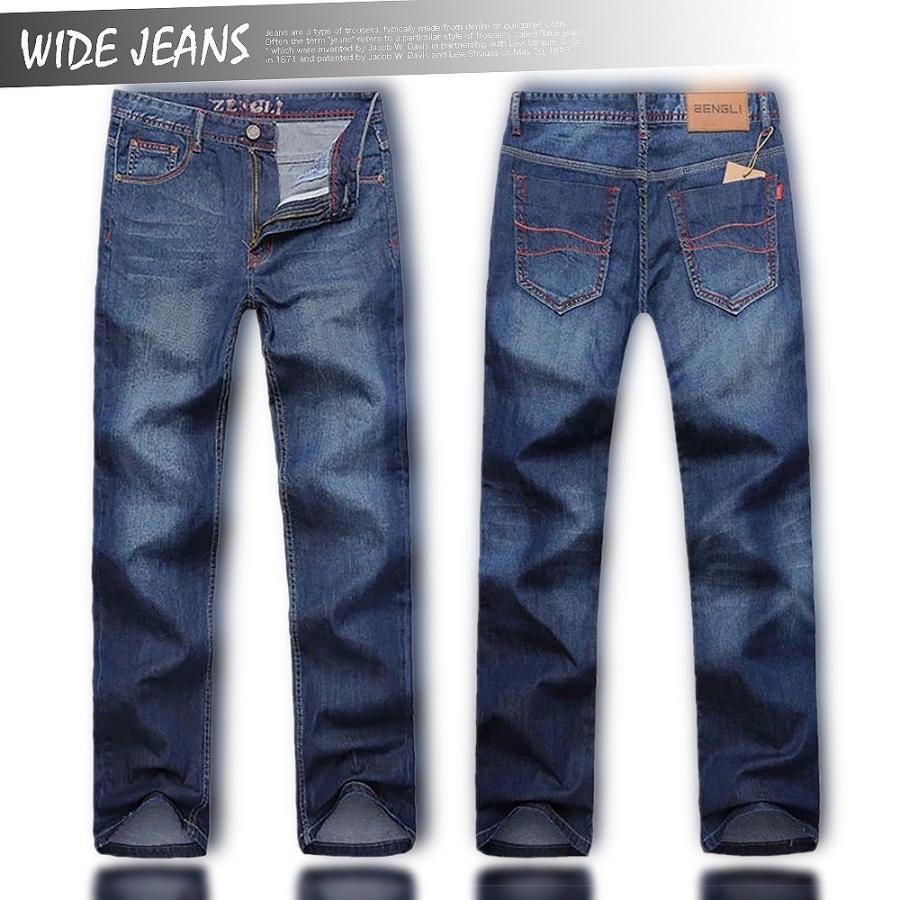 【送料無料】ワイド メンズ ジーンズ ストレートデニム ワイドジーンズ |  | 10