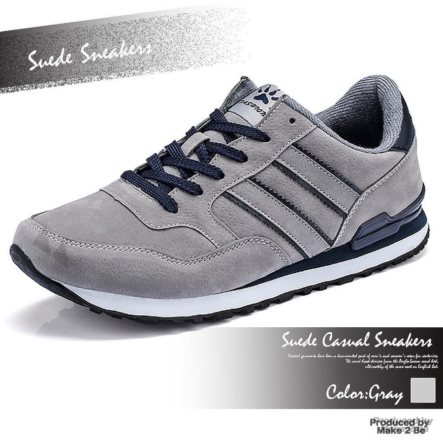 【送料無料】Make 2 Be メンズ スニーカー ビスコースシューズ ランニング ジョギング スニーカー 運動 ジム スウェード |  | 02