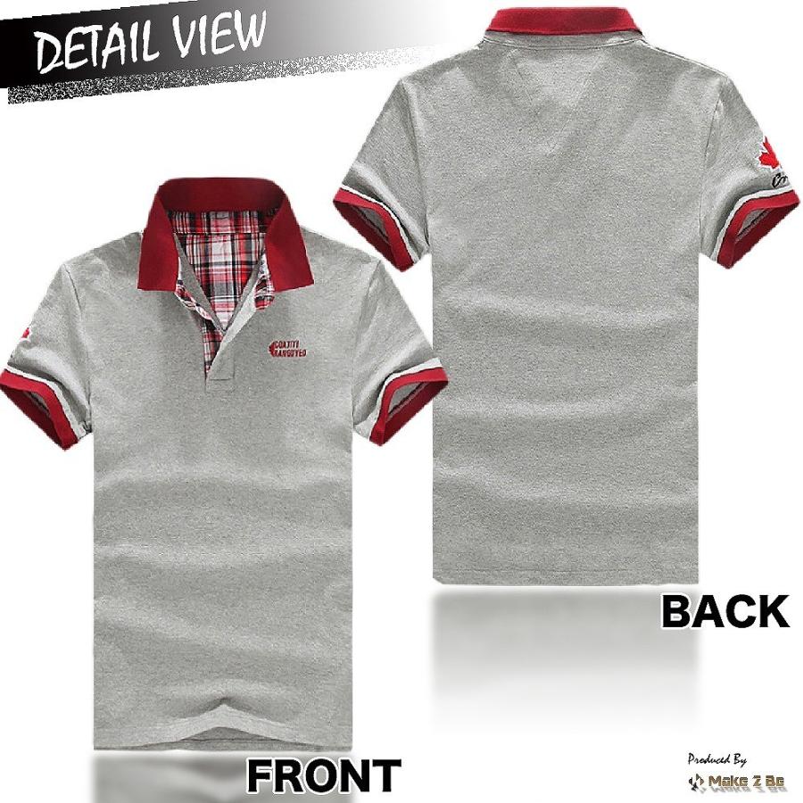 【送料無料】メンズ ポロシャツ 半袖 カジュアル シャツ ゴルフ ウェア ボーリングウェア 卓球ウェア |  | 02