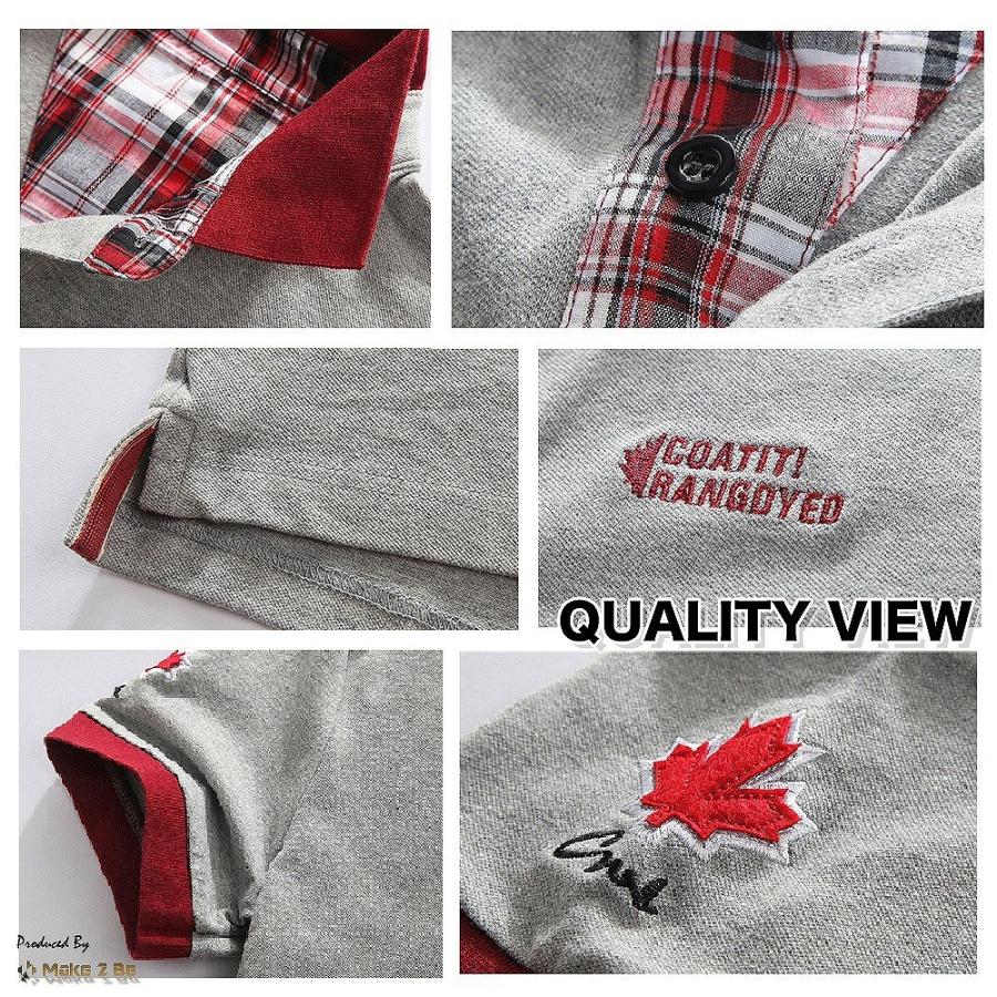 【送料無料】メンズ ポロシャツ 半袖 カジュアル シャツ ゴルフ ウェア ボーリングウェア 卓球ウェア |  | 03