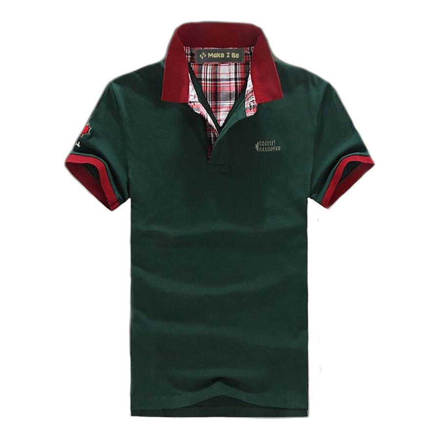 【送料無料】メンズ ポロシャツ 半袖 カジュアル シャツ ゴルフ ウェア ボーリングウェア 卓球ウェア |  | 06