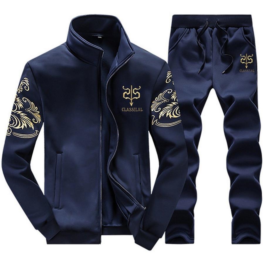 【送料無料】スタイリッシュ スウェット 上下　メンズセットアップ セットアップ ジャージ メンズ タイト 細身タイプ |  | 06