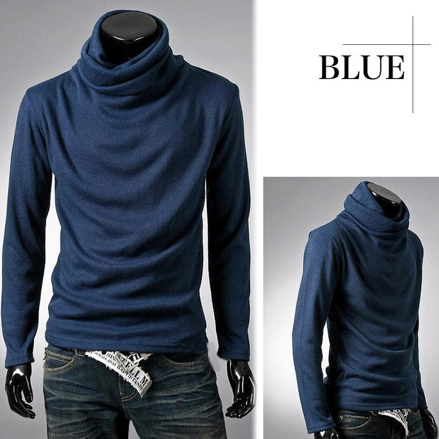 【送料無料】Make 2 Be (メイク トゥ ビー ) ボリュームネック ロング シャツ アフガン タートルネック Tシャツ |  | 03