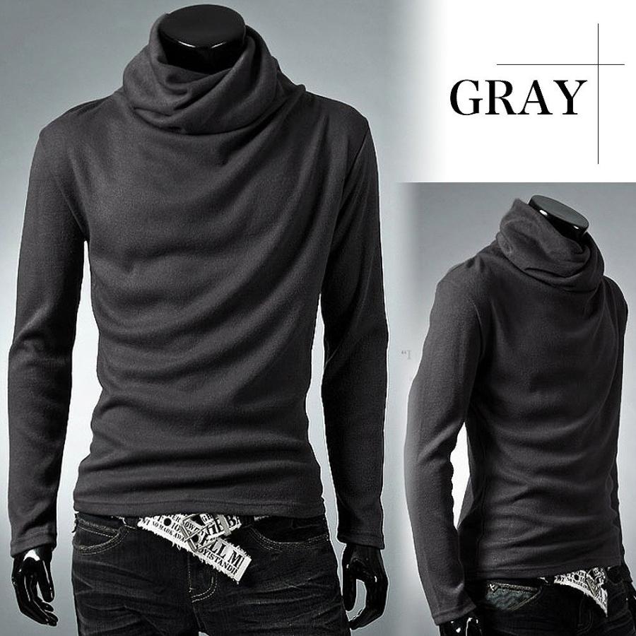 【送料無料】Make 2 Be (メイク トゥ ビー ) ボリュームネック ロング シャツ アフガン タートルネック Tシャツ |  | 05