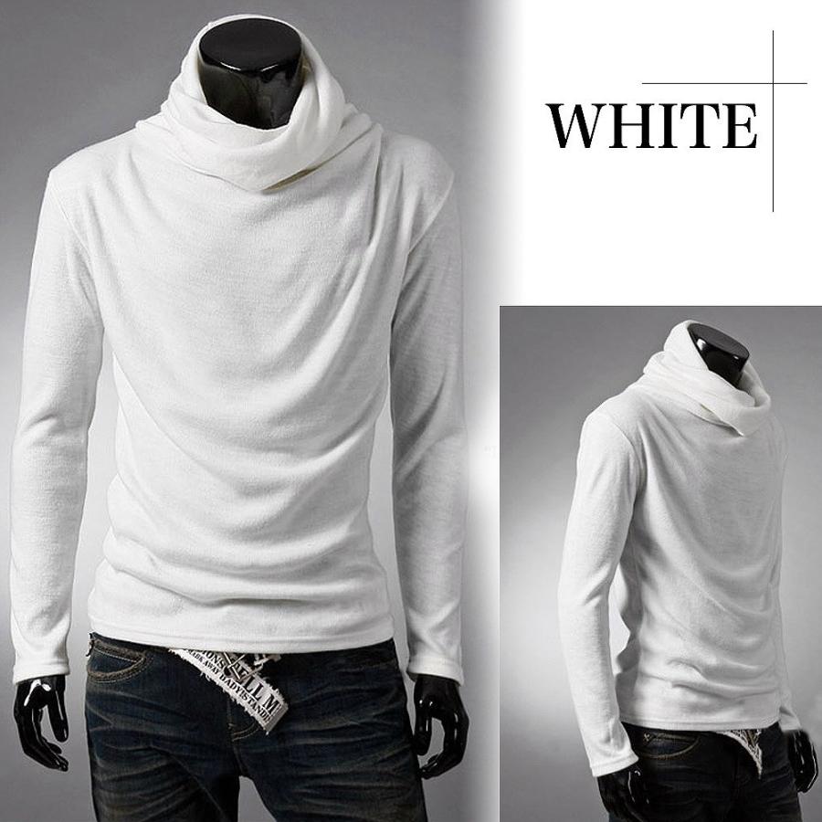 【送料無料】Make 2 Be (メイク トゥ ビー ) ボリュームネック ロング シャツ アフガン タートルネック Tシャツ |  | 08