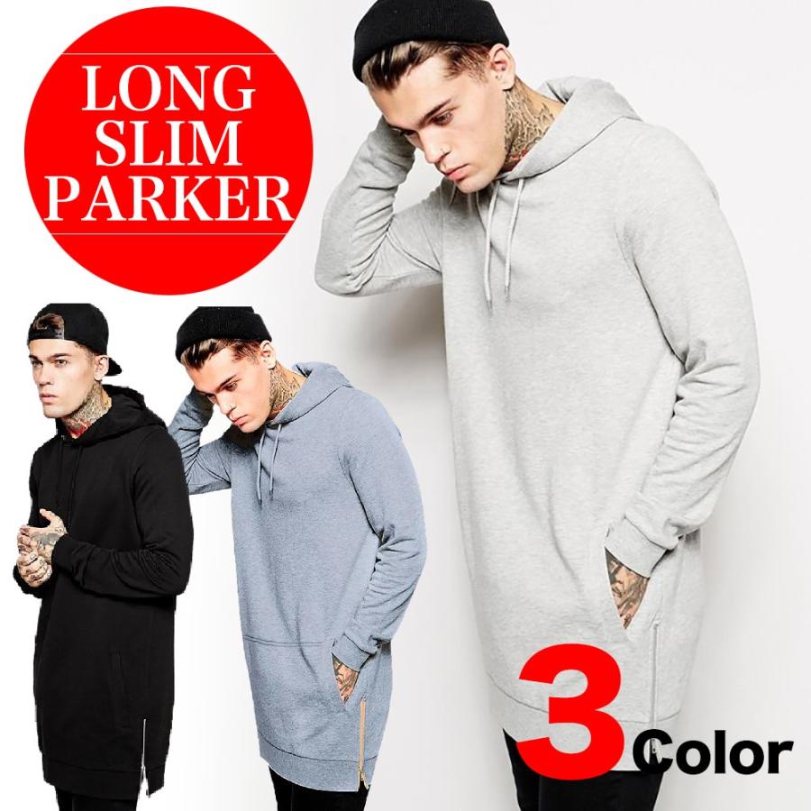 【送料無料】Make 2 Be メンズ ロング丈 パーカー オーバーサイズ プルオーバー プルパーカー | 