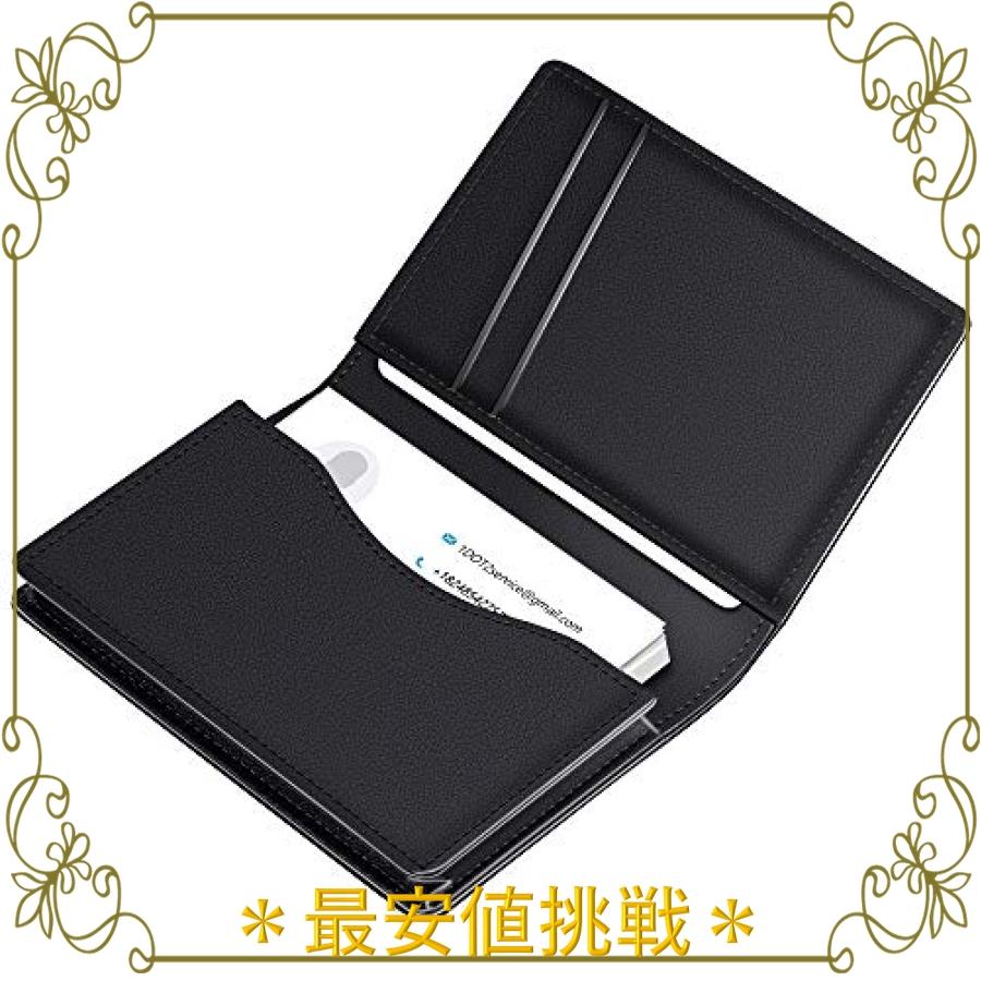 名刺入れ 牛革 本革 レザー ソフト 皮 パスケース 二つ折り 免許証 両面 カード入れ 名刺ケース 兼用 コードバン お洒落 ビジネス 通勤用 整理 大容量 50枚収納 Hvinpy6ogw Cosbrapim Com Br