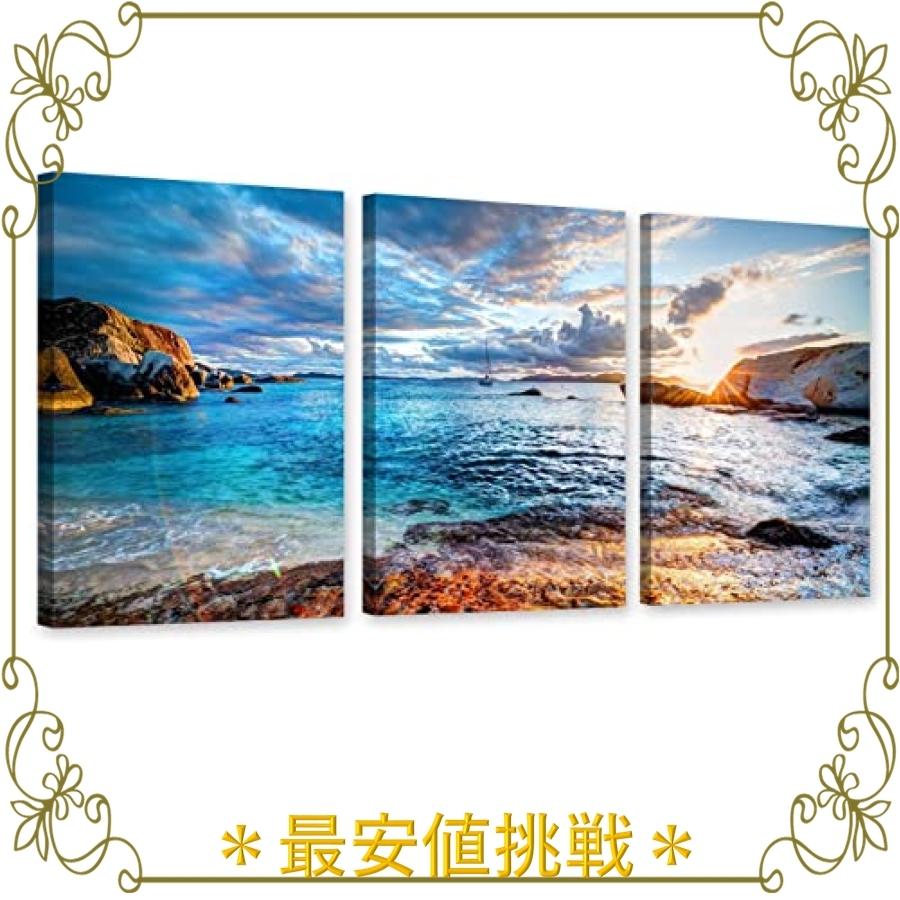 Piy Painting キャンバス絵画 青い海の絵 太陽が青い海を照らす現代の風景装飾画 海 画自然の美 海的景色 虹の絵 部屋飾り 壁の絵 壁掛け ソファの背景絵画 Wss 870pyfrhotkg Ngsショップ 通販 Yahoo ショッピング