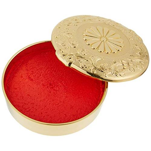 大切な高岡銅器 朱肉入 菊 6.5φ 176-03 印鑑、印章、スタンプ | htres