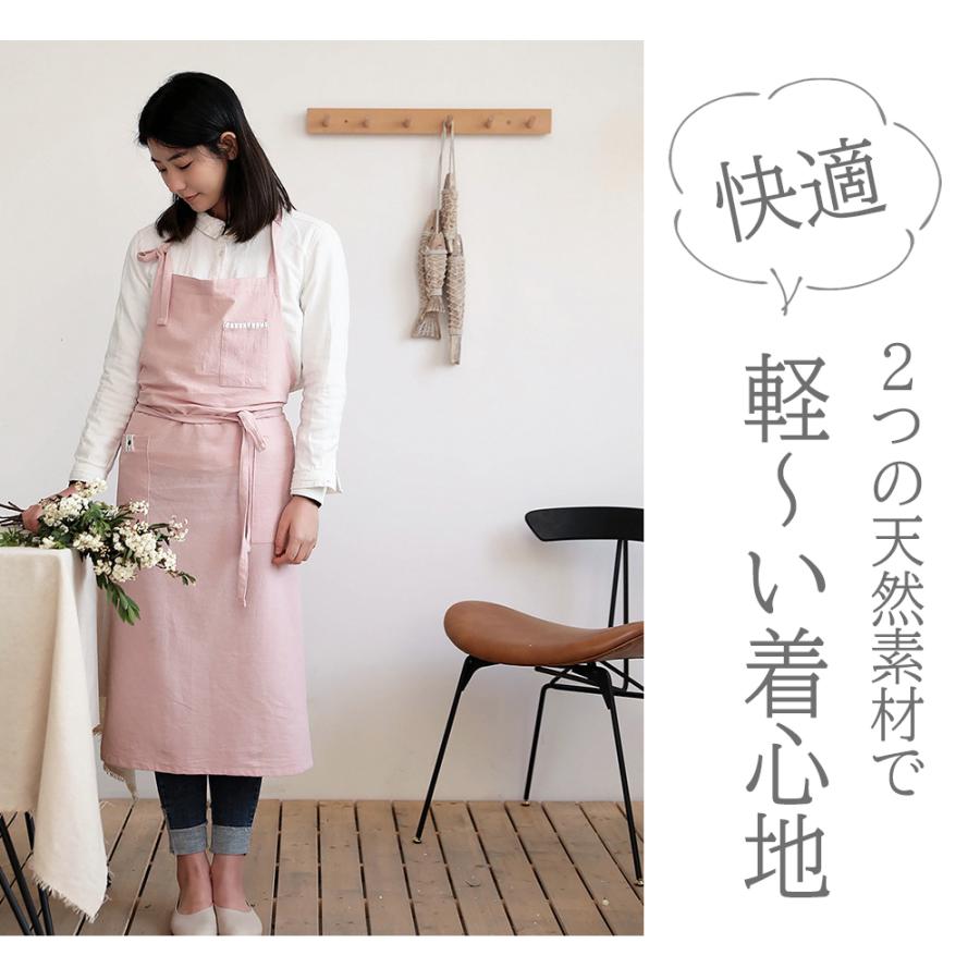 期間限定で特別価格 エプロン おしゃれ 北欧 カフェ風 かわいい ポケット付き シンプル 首掛け カフェエプロン コットン リネン 綿 保育士 仕事用 家庭用 Aynaelda Com