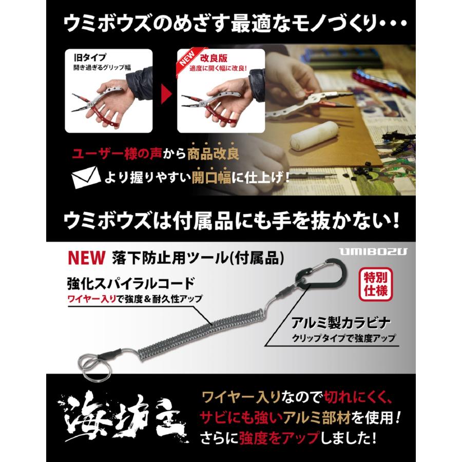 フィッシングプライヤー 墨絵モデル UMIBOZU ウミボウズ フィッシュ