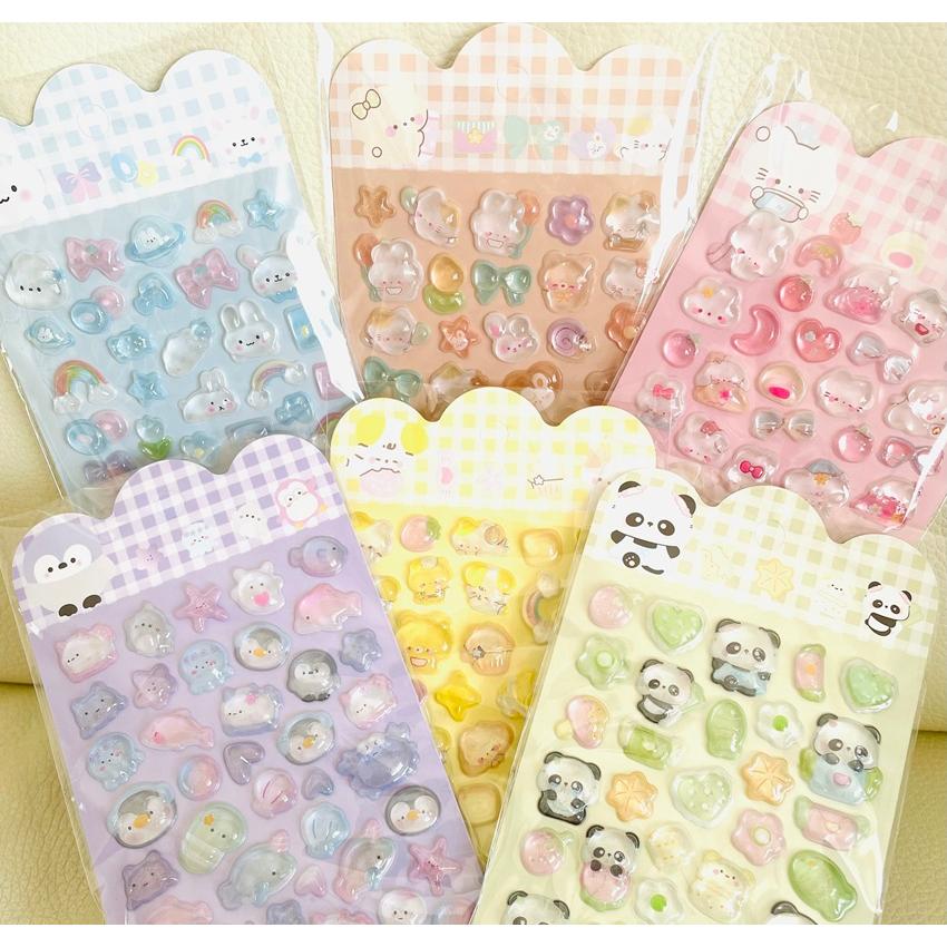ぷくぷくシール　ジェリーシール　 シール　ドロップシール 　透明シール　クリアシール　ぷっくりシール | 