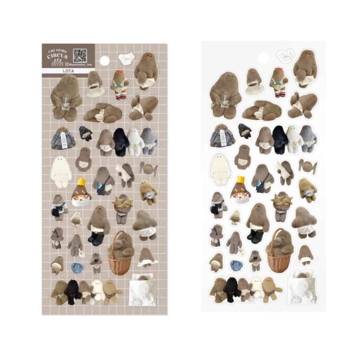 LOTA　 クリエイターズサーカス　シール　透明シール　 クリアシール 　デコシール　CREATORS CIRCUS | 