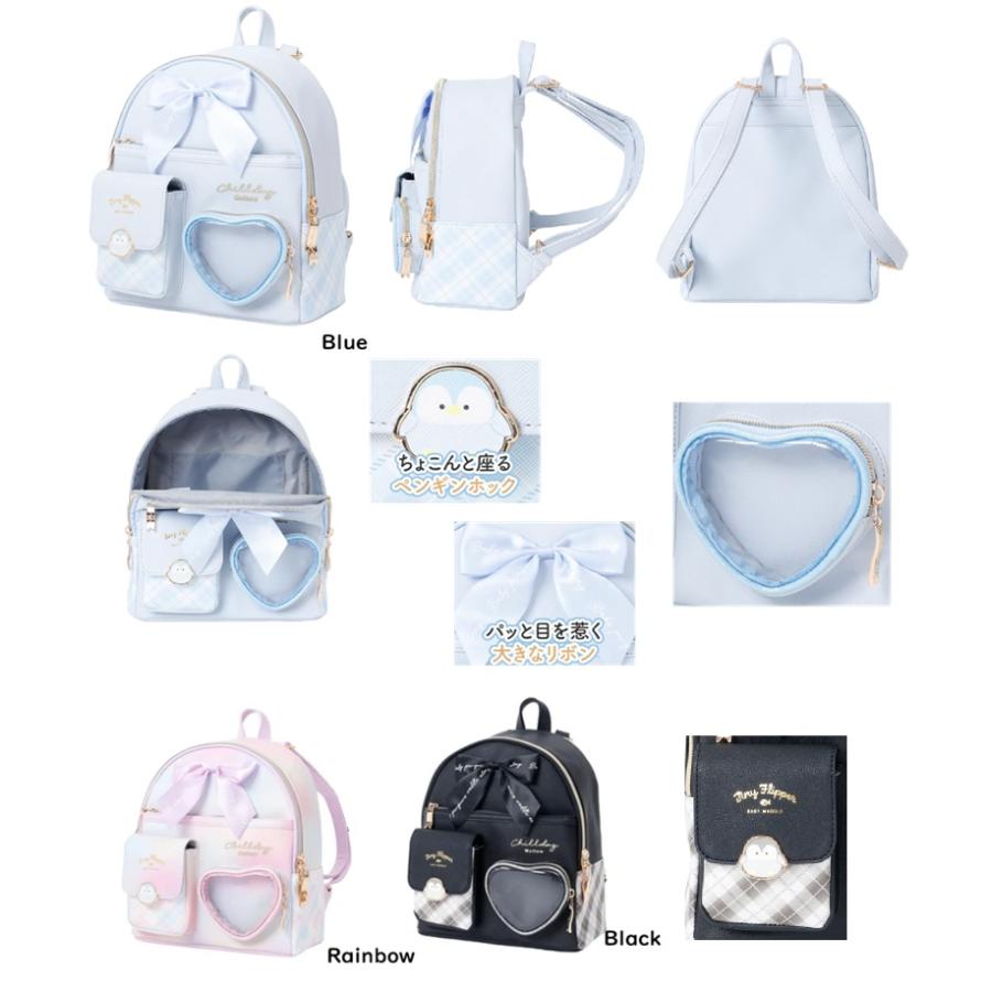 ペンギン　ミニリュック　デイパック　 リュック 可愛い 遠足　リュックサック　ミニデイパック　ax】Coboca+合皮ハートポケットペンギンホックミニデイパック | 