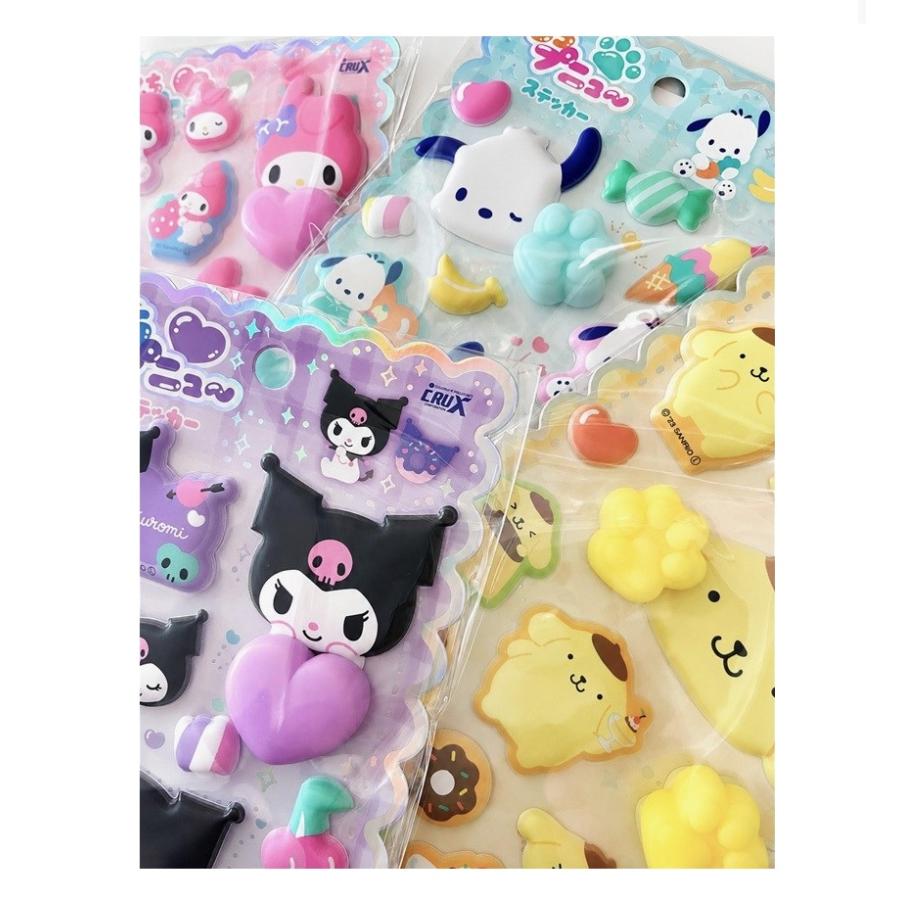 サンリオ サンリオキャラクターズ もちぷにゅ〜ステッカー　サンリオ　シール　もちもちシール | sanrio | 01