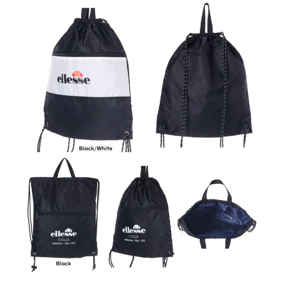 エレッセ　ellesse　ナイロンファスナーポケット付ナップサック　ナップサック リュック 　リュックバッグ　ax | ellesse