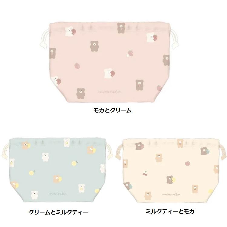 ほっこりモコモカ ランチ巾着（フルーツ）　モコモカ　ランチ巾着 ランチバッグ　お弁当袋　クーリア　巾着　ランチクロス | 