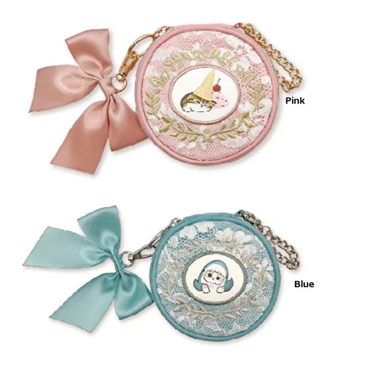 mofusand レース×刺繍 アクセサリーポーチ モフサンド アクセサリー