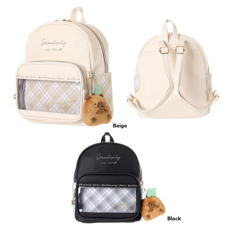 Coboca+合皮Cクローバーカピぷぅミニデイパック カピバラ ミニ Coboca+合皮Cクローバーカピぷぅミニデイパック カピバラ ミニ