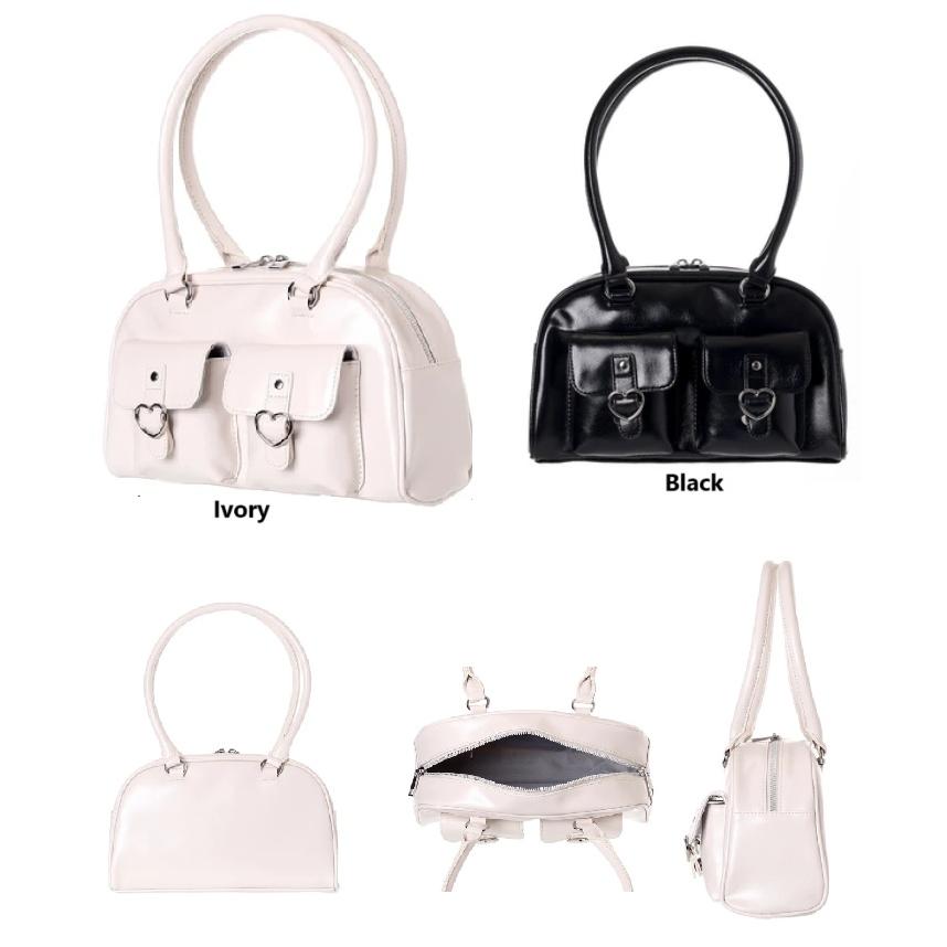 Coboca+ハートバックルボストンバッグ ボストンバッグ キッズバッグ