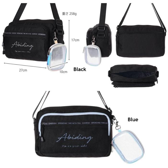 Coboca+ポリクリアメッシュポーチ付ショルダー ポシェット　ポーチ付き　　ショルダーバッグ　キッズバッグ　推し活バッグ | 