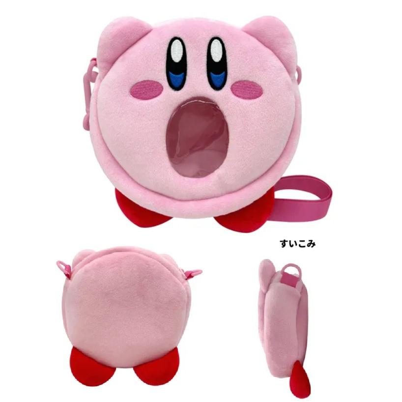 星のカービィ 窓付きショルダーバッグ すいこみ　星のカービィ ショルダーバッグ　ポシェット　ポシェットバッグ　バッグ　推し活バッグ | 