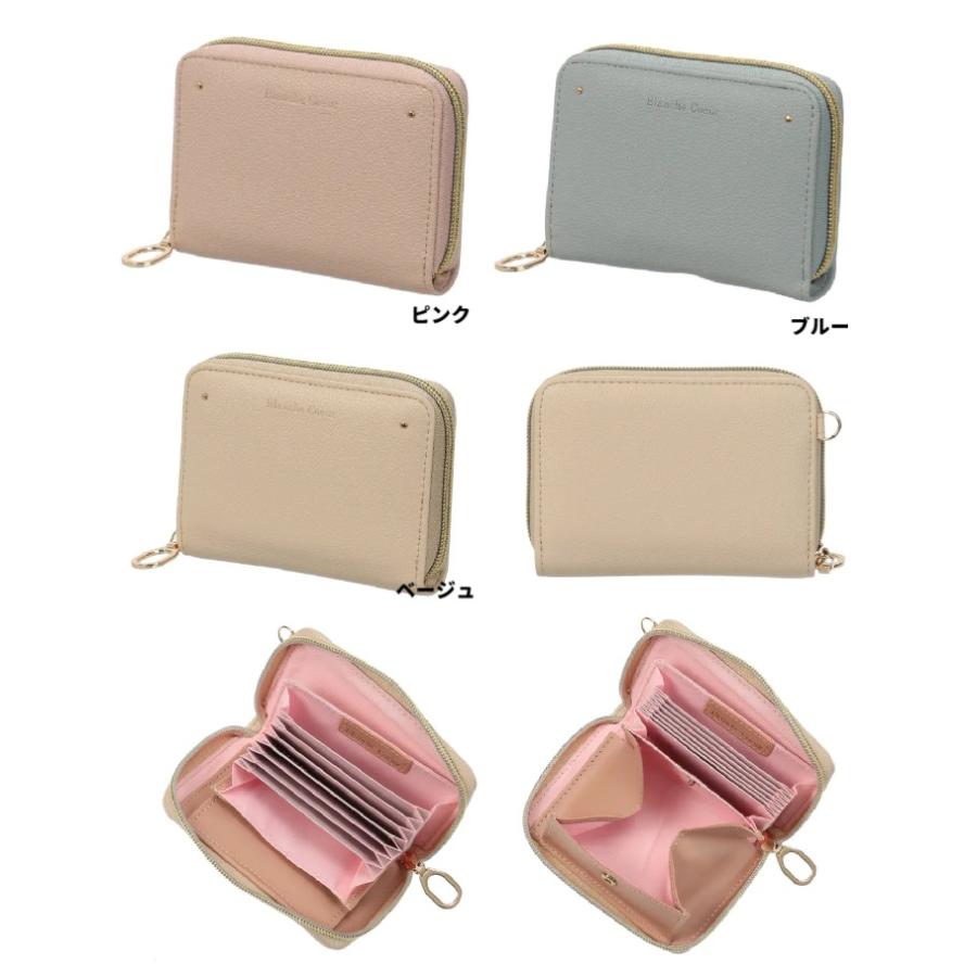 ブランシュクール ミュシャ ラウンドファスナー折財布　お財布 レディース　高みえ　シンプル　カードケース　財布　二つ折り財布　使いやすい　お財布 | 