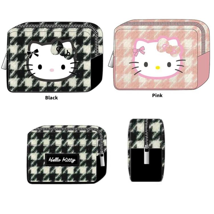 ハローキティ マルチポーチ 千鳥格子シリーズ　キティ　ポーチ　サンリオ　サンリオポーチ　メイクポーチ　化粧ポーチ　コスメポーチ | sanrio